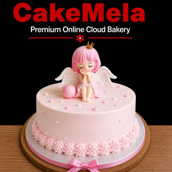 2 Pound Angel Princess Theme Cake