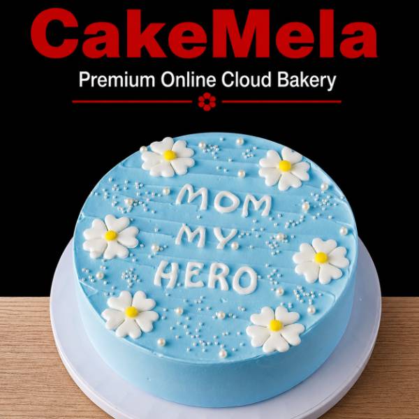 2 Pound Mom My Hero Cake 💙