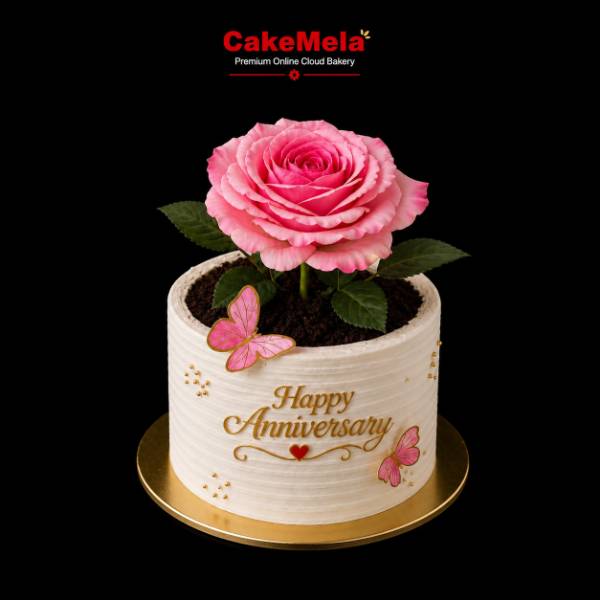 Rose Blossom Anniversary Cake | 2 Pound 🌸